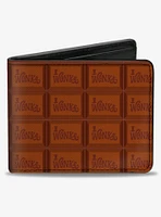 Willy Wonka And The Chocolate Factory Wonka Bar Blocks Bifold Wallet