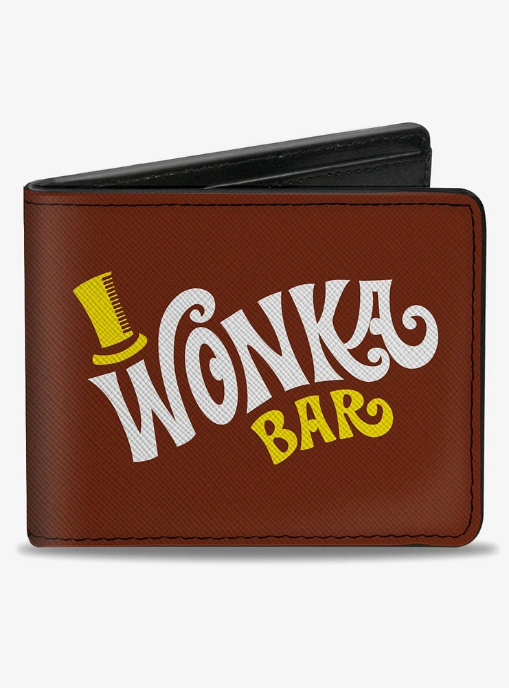 Willy Wonka And The Chocolate Factory Wonka Bar Wrapper Bifold Wallet