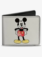 Disney Mickey Mouse Standing Pose And Script Bifold Wallet