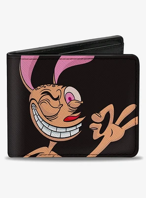 The Ren & Stimpy Show Ren Winking Pose Close Up Bifold Wallet