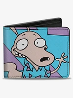 Rocko's Modern Life Rocko Waving Pose And Triangle Bifold Wallet