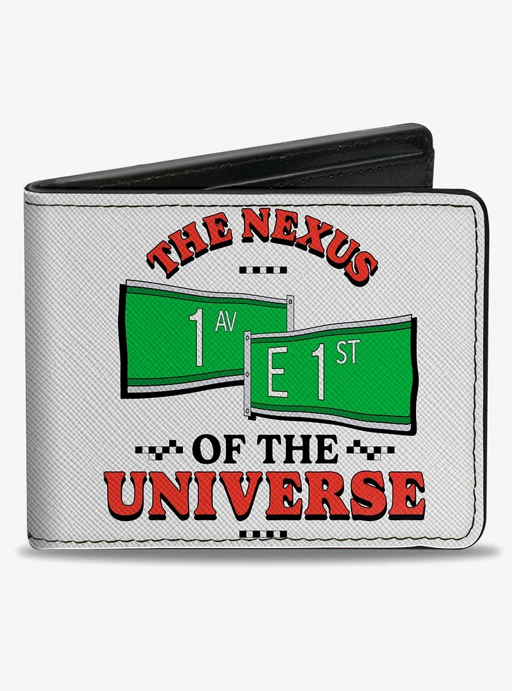 Seinfeld Street Signs The Nexud Of The Universe Bifold Wallet