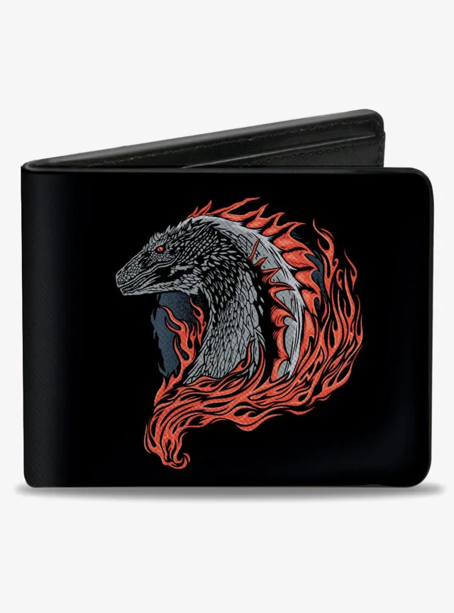Boxlunch House Of The Dragon Flames Bifold Wallet