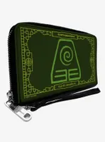 Avatar: The Last Airbender Earthbending Earth Kingdom Greens Zip Around Wallet