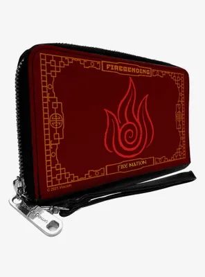 Avatar: The Last Airbender Firebending Fire Nation Icon Reds Zip Around Wallet