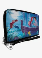 Disney The Little Mermaid Ariel And Eric Kiss The Girl Scene Zip Around Wallet