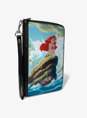 Disney The Little Mermaid Ariel Splash Rock Pose Zip Around Wallet