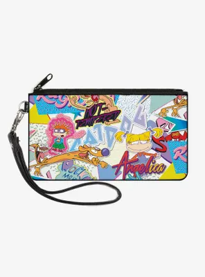 Nick 90's Logos And Show Characters Zip Clutch