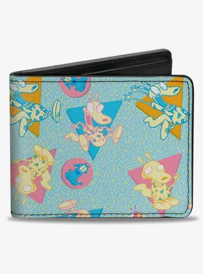 Rocko's Modern Life Rocko And Spunky Expressions Bifold Wallet