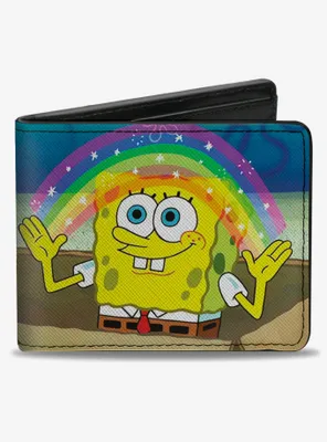 Spongebob Squarepants Imagination Smiling Rainbow Bifold Wallet