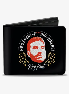 Ted Lasso Roy Kent Quote And Face Bifold Wallet