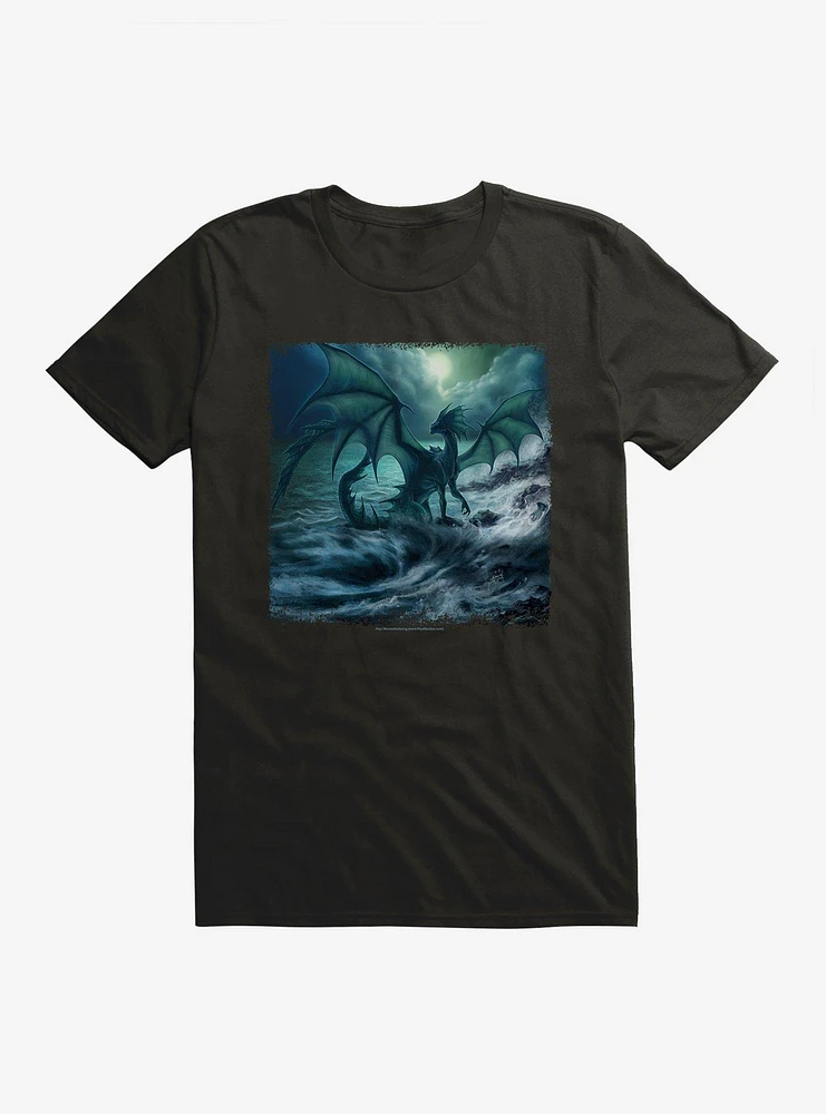 Beach Dragon T-Shirt by Piya Wannachaiwong