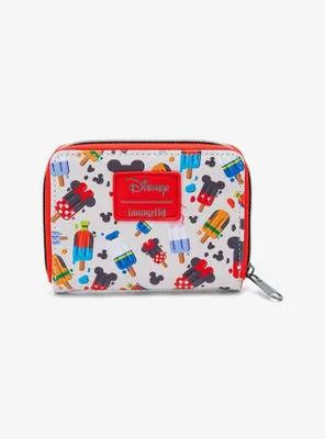 Loungefly Disney Mickey Mouse & Friends Popsicle Mini Zipper Wallet