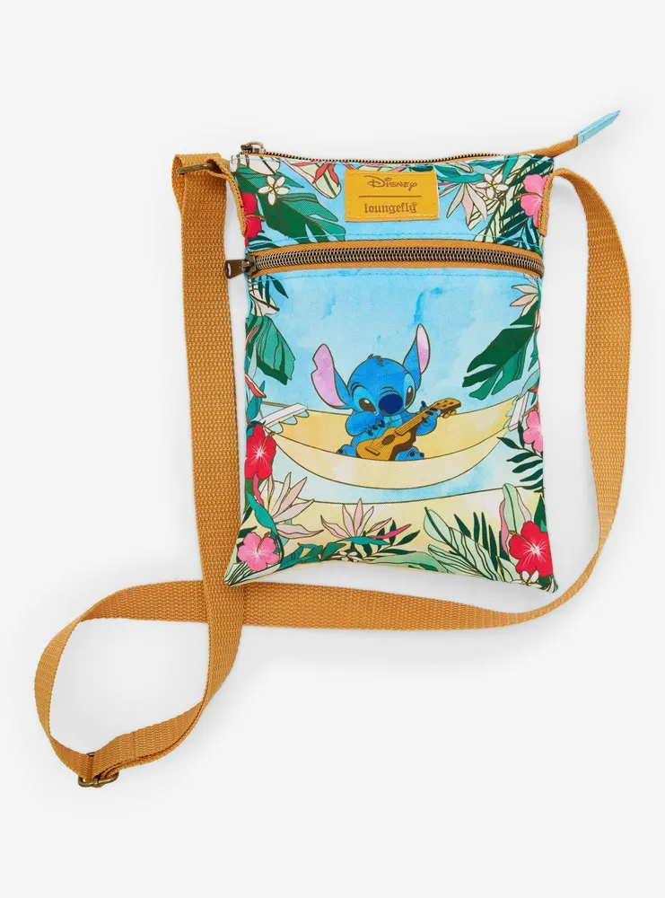 Loungefly Disney Stitch In Hammock Passport Crossbody Bag