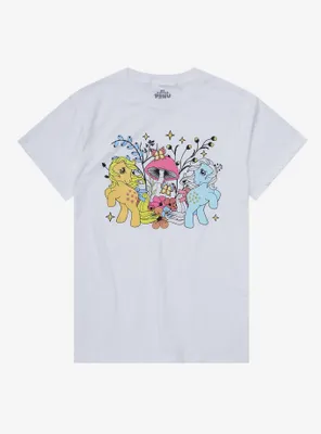 My Little Pony Mushrooms and Flowers Boyfriend Fit Girls T-Shirt