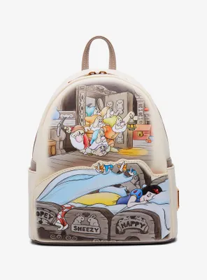 Loungefly Disney Snow White and the Seven Dwarfs Sleeping Scene Mini Backpack - BoxLunch Exclusive