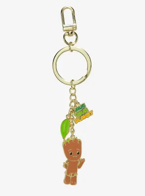 Marvel I Am Groot Groot Save the Planet Multi-Charm Keychain - BoxLunch Exclusive