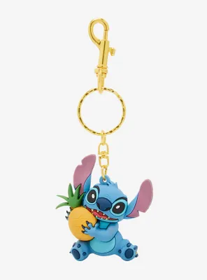Loungefly Disney Lilo & Stitch Pineapple Stitch Figural Keychain - BoxLunch Exclusive