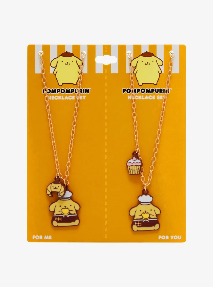 Pompompurin Bakery Treats Bestie Necklace Set