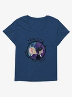 Wednesday TV Series Enid And Portrait Girls T-Shirt Plus