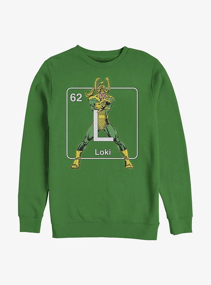 Marvel Loki Periodic Element Sweatshirt