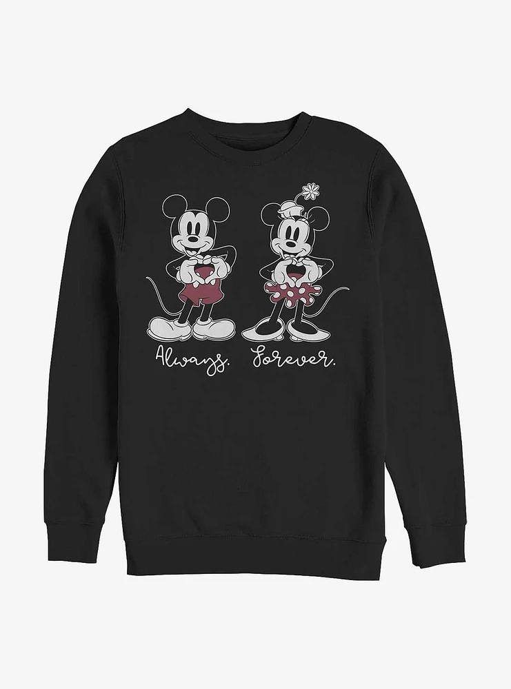 Disney Mickey Mouse & Minnie Always Forever Sweatshirt