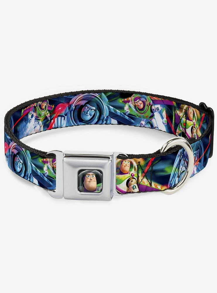 Disney Pixar Toy Story Buzz Lightyear Action Poses Seatbelt Buckle Dog Collar