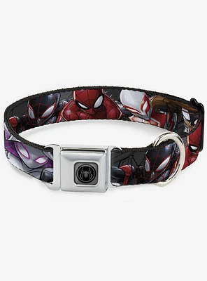 Marvel Spider-Man 6 Spider Hero Action Poses Seatbelt Buckle Dog Collar