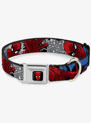 Marvel Spider-Man Action Escape Seatbelt Buckle Dog Collar