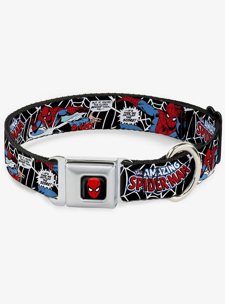 Marvel Spider-Man Action Seatbelt Buckle Dog Collar