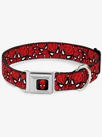 Marvel Spider-Man Stacked Seatbelt Buckle Dog Collar