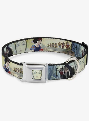 Disney Snow White And The Seven Dwarfs Old Witch Evil Queen Scenes Seatbelt Buckle Dog Collar
