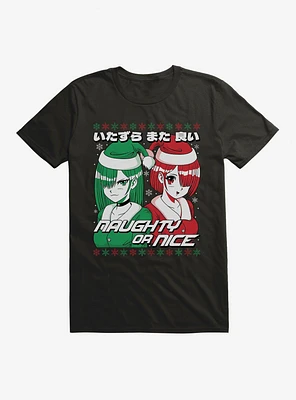 Christmas Anime Naughty Or Nice T-Shirt