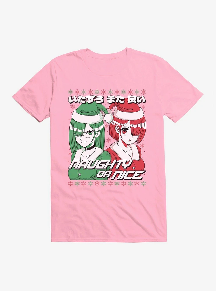 Christmas Anime Naughty Or Nice T-Shirt