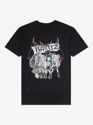 Bratz Pretty 'N' Punk Vintage Boyfriend Fit Girls T-Shirt