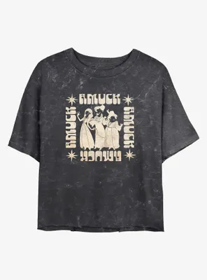 Disney Hocus Pocus Amuck Mineral Wash Womens Crop T-Shirt