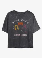 Disney Hocus Pocus Bunch of Mineral Wash Womens Crop T-Shirt