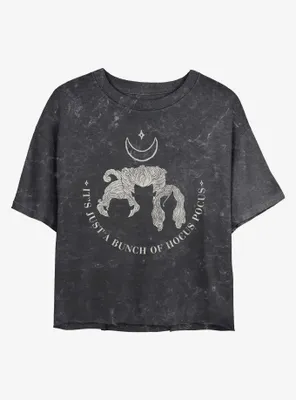 Disney Hocus Pocus Sanderson Hair Mineral Wash Womens Crop T-Shirt