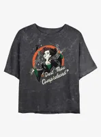 Disney Hocus Pocus Winnie Dost Thou Comprehend Mineral Wash Womens Crop T-Shirt