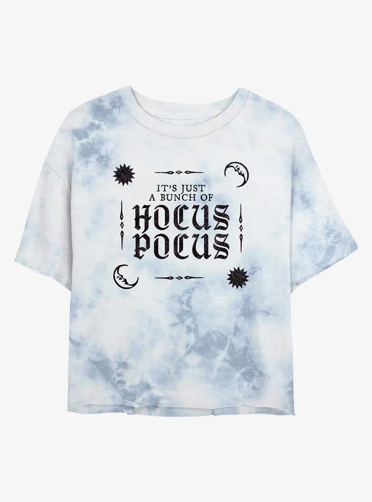 Disney Hocus Pocus Sun and Moon Tie-Dye Womens Crop T-Shirt