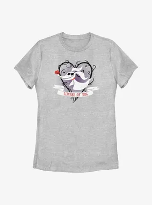 Disney The Nightmare Before Christmas Beware of Dog Zero Womens T-Shirt