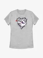 Disney The Nightmare Before Christmas Zero Heart Womens T-Shirt