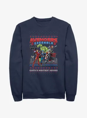 Marvel Avengers Assemble Ugly Christmas Sweatshirt