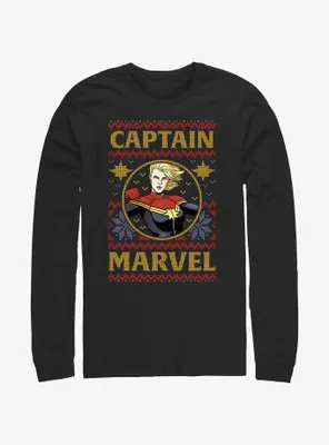 Marvel Captain Ugly Christmas Long-Sleeve T-Shirt