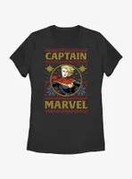 Marvel Captain Ugly Christmas Womens T-Shirt