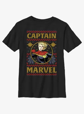 Marvel Captain Ugly Christmas Youth T-Shirt