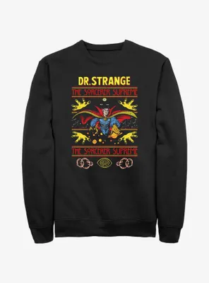 Marvel Doctor Strange Sorcerer Supreme Ugly Christmas Sweatshirt