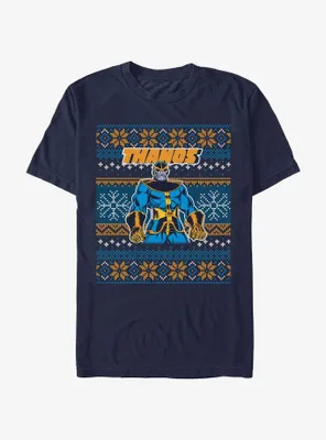 Marvel Thanos Ugly Christmas T-Shirt