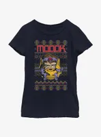 Marvel Modok Ugly Christmas Youth Girls T-Shirt