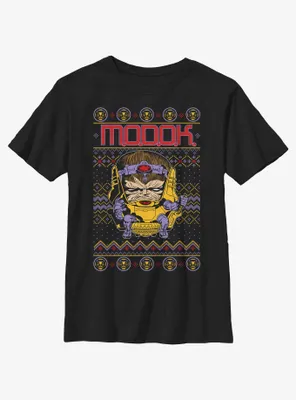 Marvel Modok Ugly Christmas Youth T-Shirt